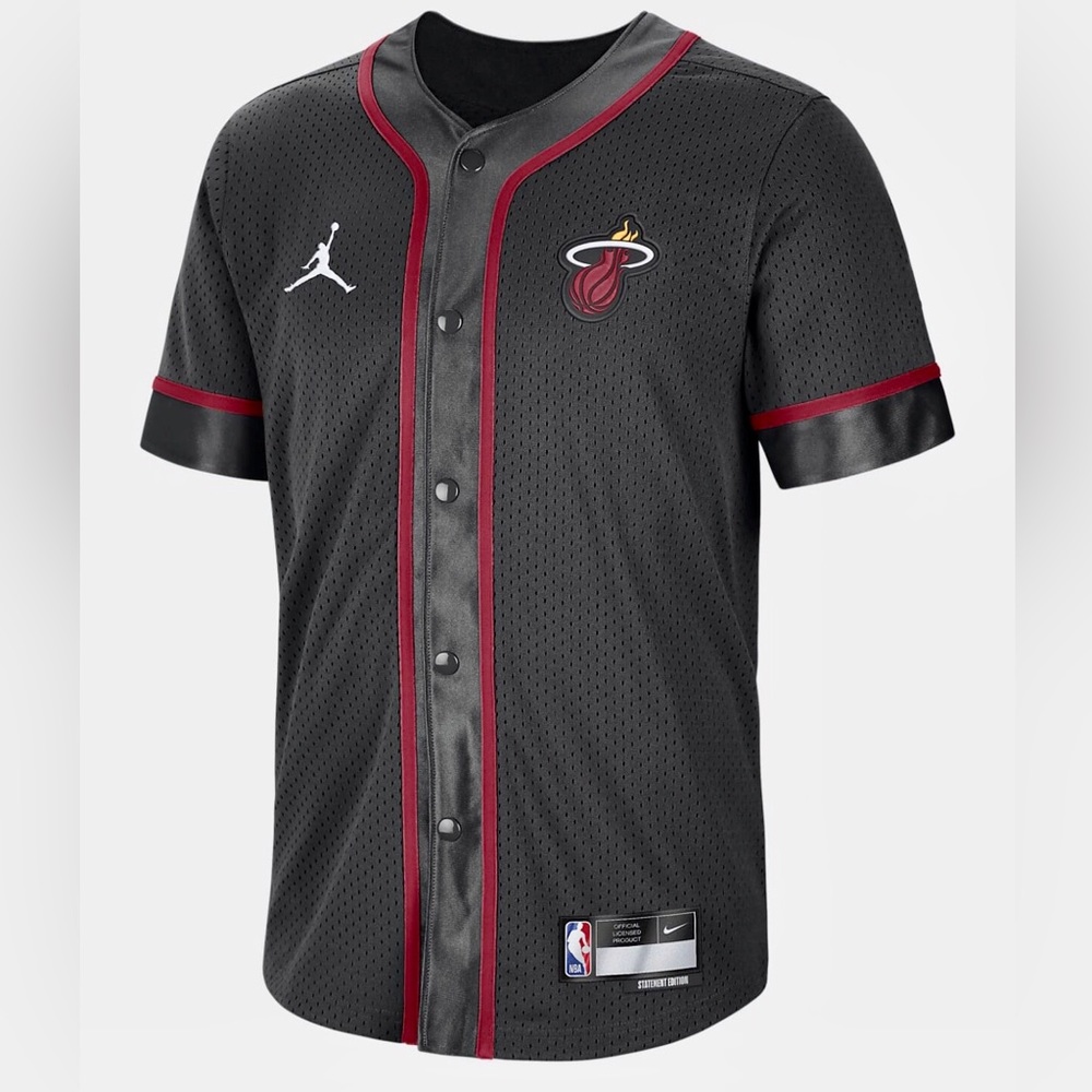 Miami Heat Statement Edition Men's Jordan Dri-FIT NBA Short-Sleeve Top